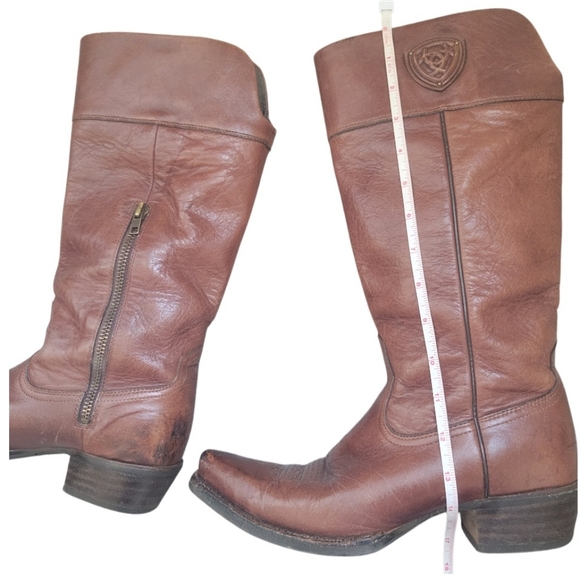 ARIAT Tall Riding Cowboy Boots - Picture 9 of 16